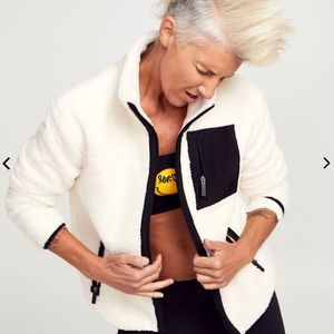 Soulcycle Sherpa Zip Up NWT
